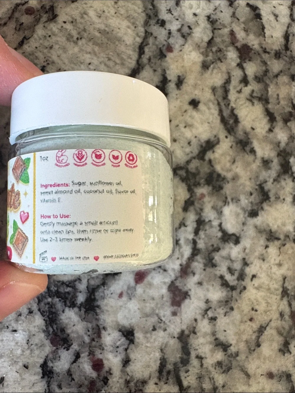 Aminnah Chocolate Mint Lip Butter/Scrub Set